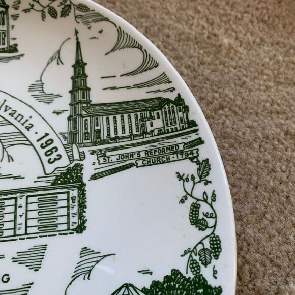 Sicking Spring Pennsylvania 50th Anniversary 1913-1963 Souvenir Plate - Picture 5 of 11